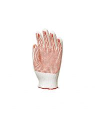 GANTS TRICOTES AVEC PICOTS ROUGES TAILLE L