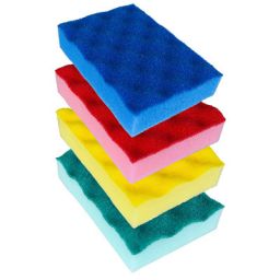 Eponge synth. double face récurante SCRUBB HACCP 120x80 - lot de 5   