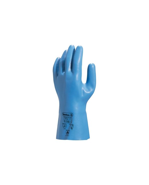 GANTS MENAGE LATEX FLOQUE COTON TAILLE S - 1 PAIRE