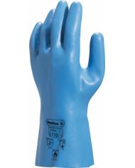 GANTS LATEX BLEUS SUPPORT JERSEY COTON TAILLE XL - 1 PAIRE
