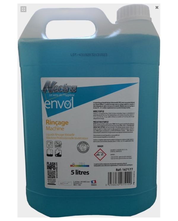 RINCAGE MACHINE TOUTES EAUX ECODETERGENT - BIDON DE 5L