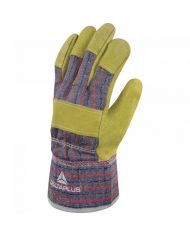 GANTS DOCKER CUIR CROUTE DE BOVIN RENFORCE BEIGE TU - LA PAIRE