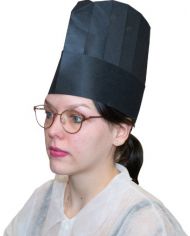 TOQUES NOIRES 25CM - PAQUET DE 10