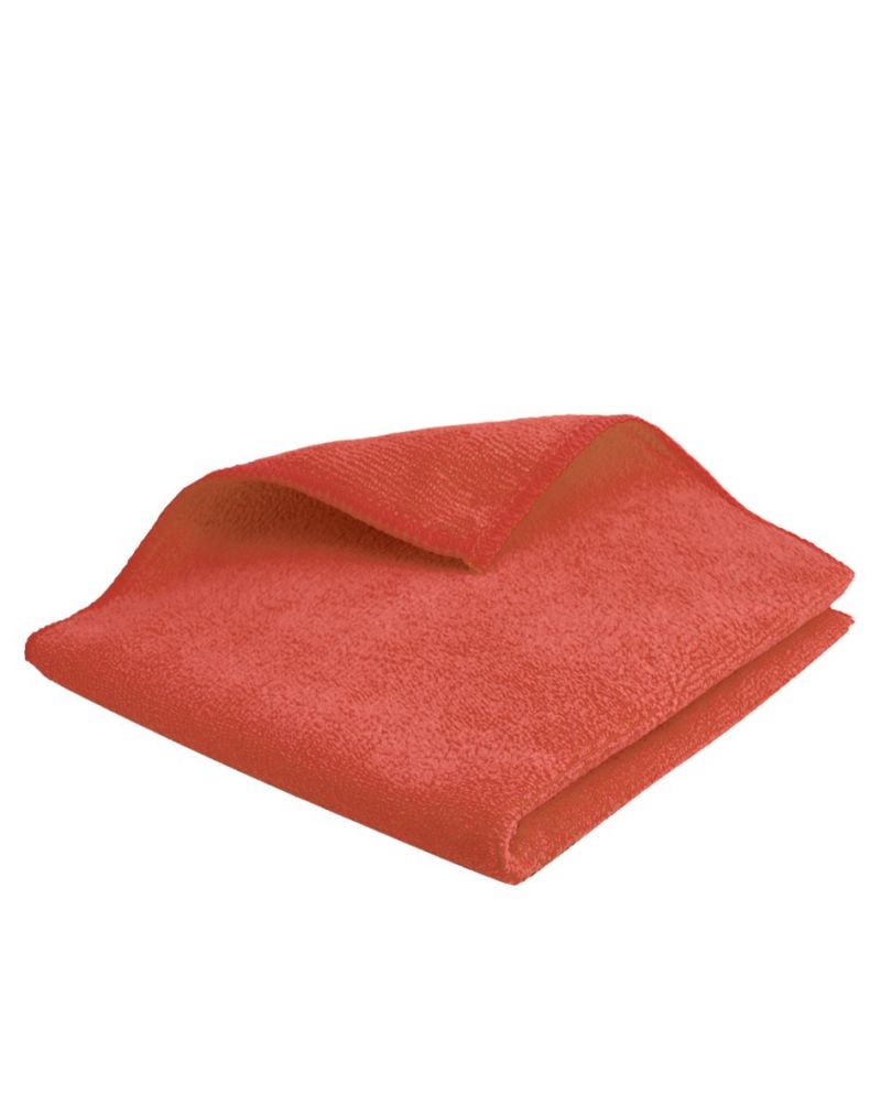 LAVETTE MICROFIBRE ROUGE - PQT DE 5