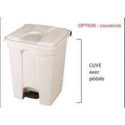 CUVE 45L pour collecteur à pédale BLANC