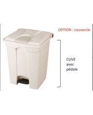 CUVE 45L pour collecteur à pédale BLANC