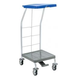CHARIOT DE LINGE 70L AVEC COUVERCLE ET PEDALE