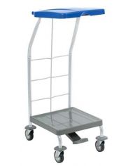 CHARIOT DE LINGE 70L AVEC COUVERCLE ET PEDALE