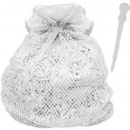 FILET A LINGE 80X100 A PRESSION -  BLANC