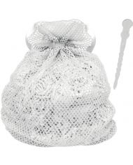 FILET A LINGE 80X100 A PRESSION -  BLANC