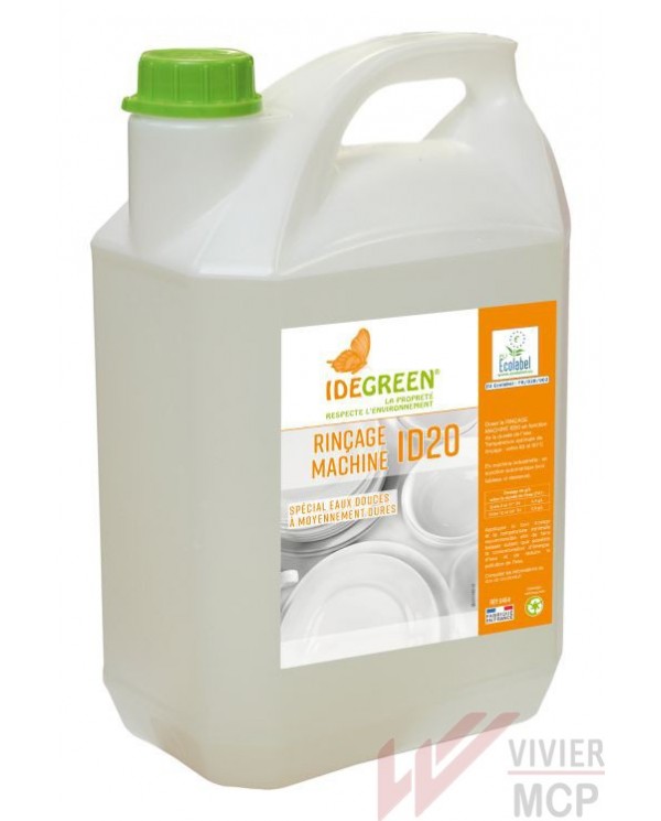 LIQUIDE DE RINCAGE MACHINE EAU DURE ECOLABEL - BIDON DE 5L
