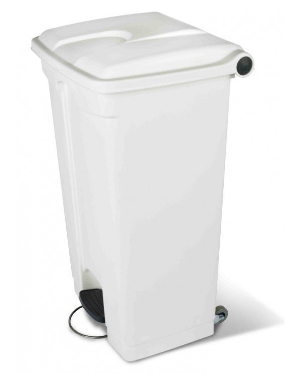 CONTAINER A PEDALE PLASTIQUE 45L COUVERCLE VERT