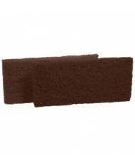 TAMPON MARRON ABRASIF 12x25CM EPAISSEUR 2CM