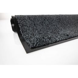 TAPIS MICROFIBRE NOIR/GRIS 60X90 CM