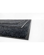 TAPIS MICROFIBRE NOIR/GRIS 60X90 CM