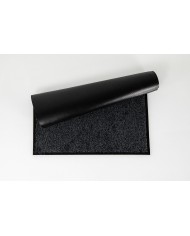  TAPIS MICROFIBRE GRIS/NOIR 90X150