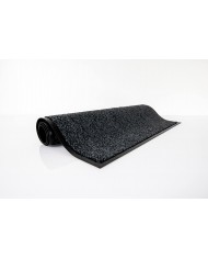  TAPIS MICROFIBRE GRIS/NOIR 90X150