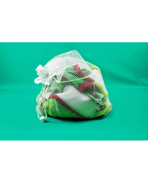 FILET DE LINGE BLANC VERT 60X 80