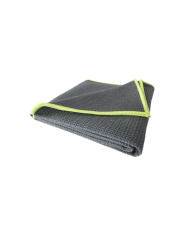 TORCHON VAISSELLE MICROFIBRE GRIS / VERT 40X80 CM
