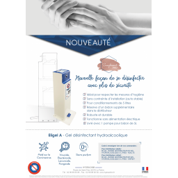 DISTRIBUTEUR GEL HYDROALCOOLIQUE A PEDALE