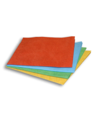 LAVETTE MICROFIBRE NON TISSEE ROUGE - SACHET DE 5